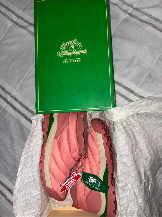Vans Shoes - Vans Pink and Green Chocolate Valley Resort Sneakers